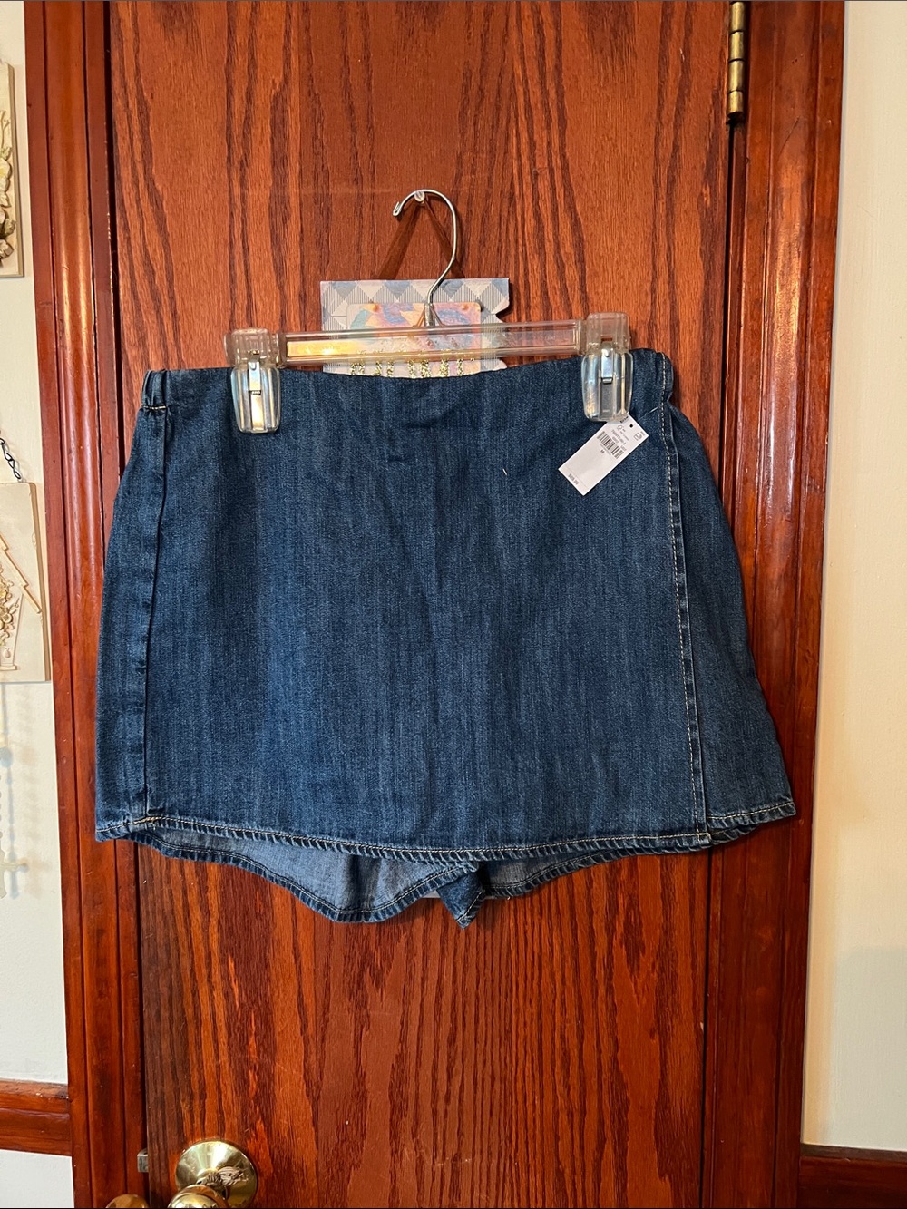 Old Navy Dark Blue Denim Skort